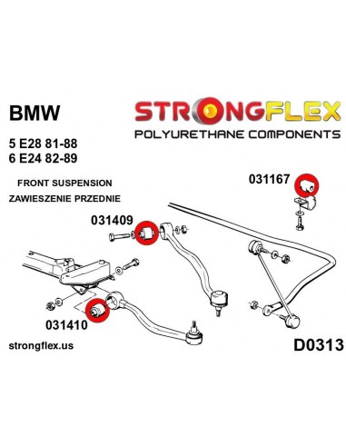 036052A: Suspension bush kit SPORT