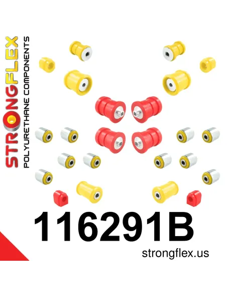 116291B: Full suspension polyurethane bush kit