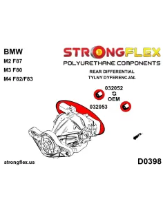 032053: Double rear differential bracket 2