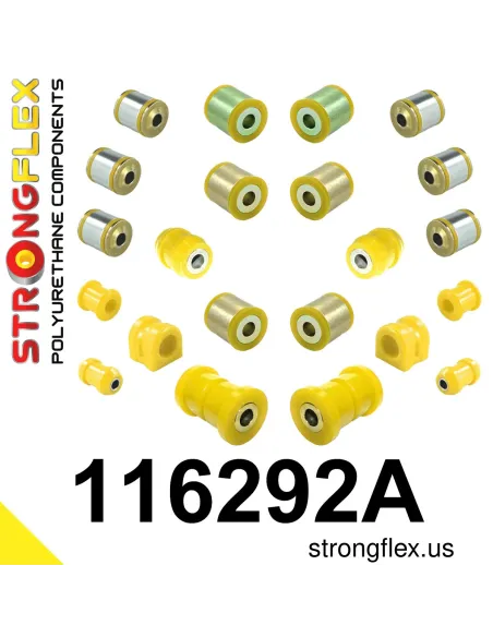 116292A: Rear suspension bush kit SPORT