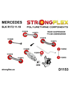 116292A: Rear suspension bush kit SPORT 2