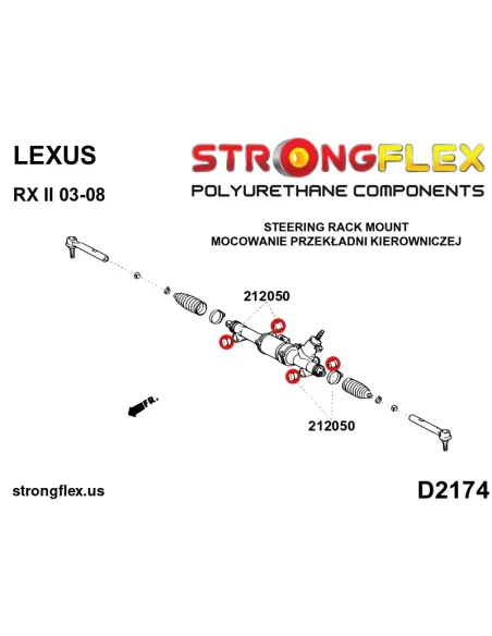 216288A: Full suspension bush kit SPORT