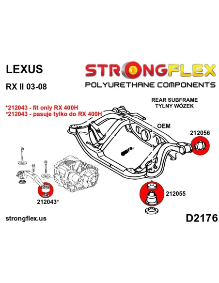 216288A: Full suspension bush kit SPORT