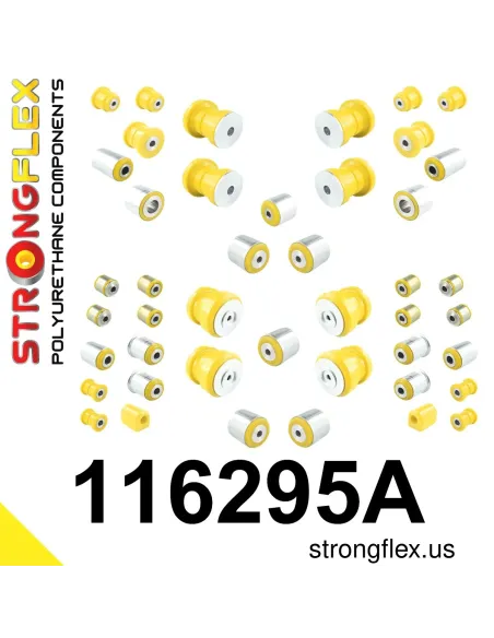 116295A: Full suspension polyurethane bush kit SPORT