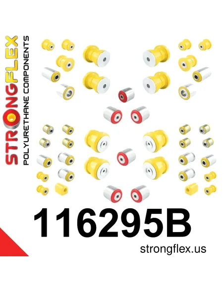 116295B: Full suspension polyurethane bush kit