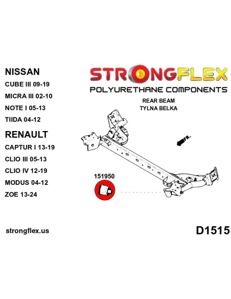 151950B: Rear beam bush