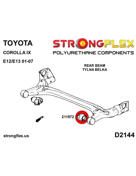 216290A: Full suspension bush kit SPORT