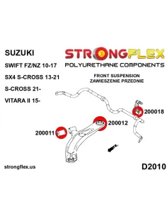 206161B: Front suspension bush kit 2