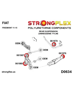 066083B: Rear suspension bush kit 2