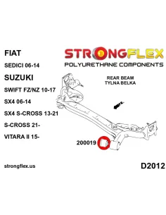 200019B: Rear beam bush 2