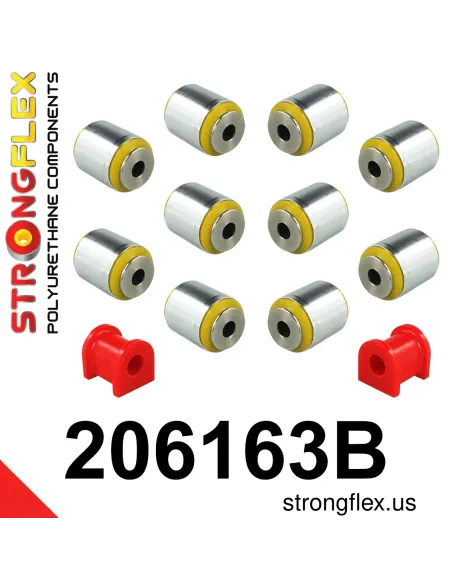 206163B: Rear suspension bush kit