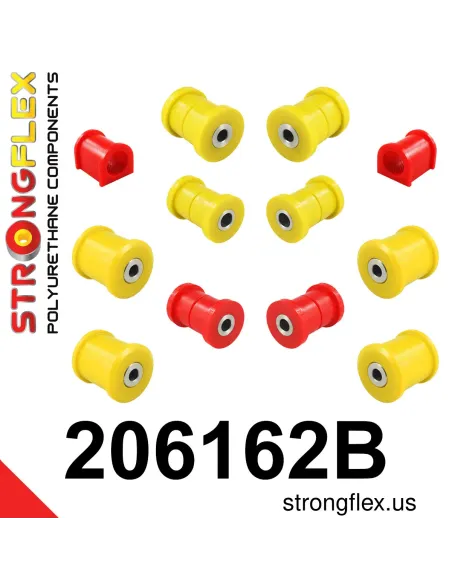 206162B: Front and rear suspension bush kit