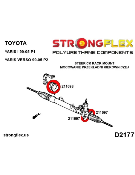 211698B: Steering rack clamp bush