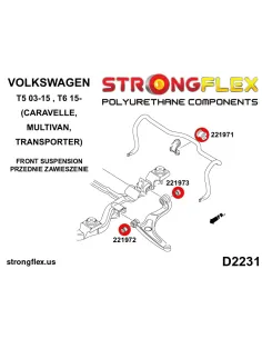 226236A: Full suspension bush kit SPORT 2