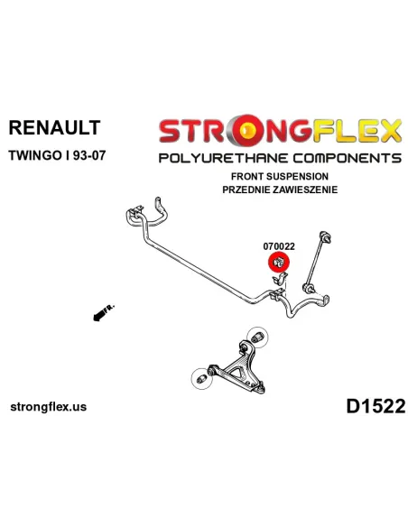 070022A: Front anti roll bar bush SPORT