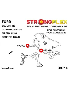 070027A: Rear control arm - outer bush SPORT 2