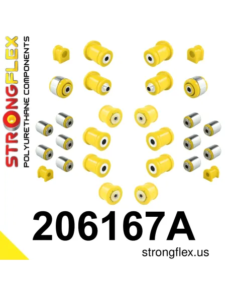206167A: Full suspension polyurethane bush kit SPORT