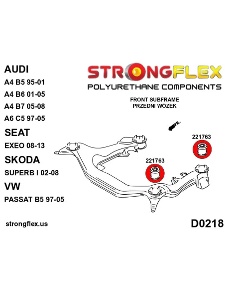 026280B: Full suspension bush kit