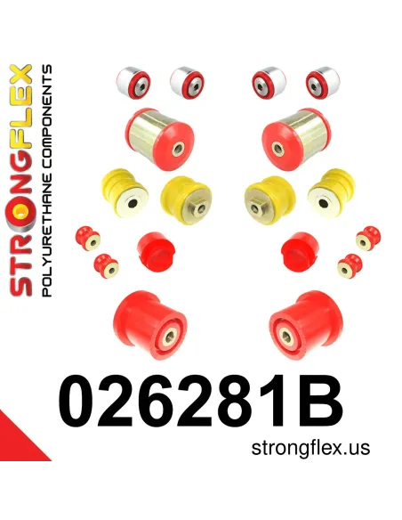026281B: Front suspension and ream beam bush kit