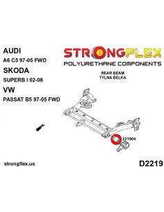 026281B: Front suspension and ream beam bush kit 2