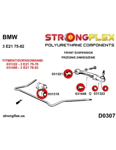 036128B: Front suspension bush kit 2