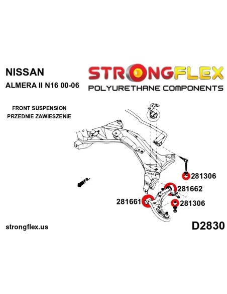 281306B: Anti roll bar link bush