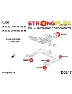 022078A: Front and rear subframe bush – inside SPORT 2