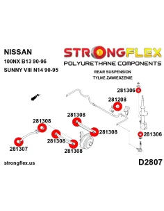 281307A: Rear track arm front bush SPORT 2