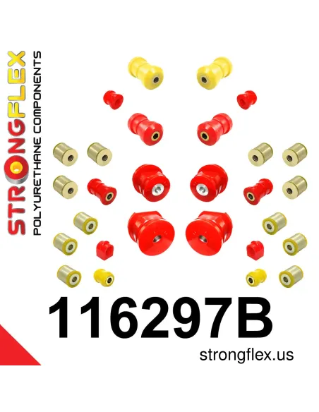 116297B: Full suspension polyurethane bush kit