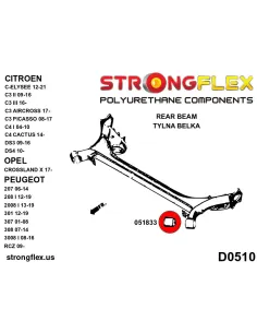 051833B: Rear beam bush 2