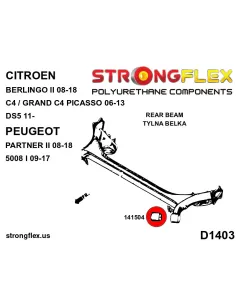 141504B: Rear beam bush 2