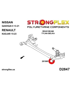 281985A: Rear beam bush SPORT 2