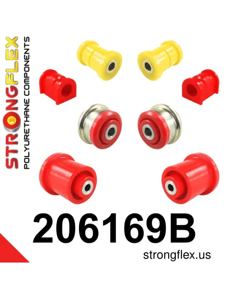 206169B: Front suspension and ream beam bush kit