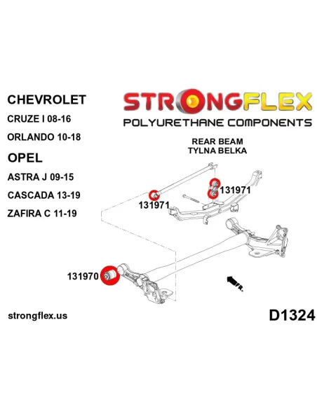 131970B: Rear beam bush