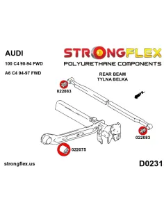 022075B: Rear beam bush 2