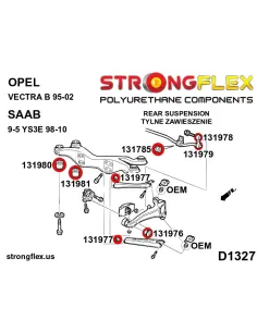 131980B: Rear subframe – front bush 2