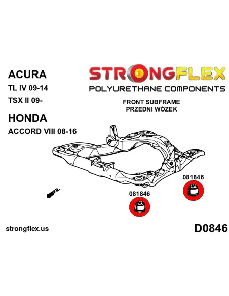 086239A: Full suspension bush kit SPORT