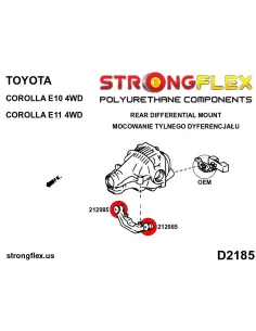 212085B: Rear differential support bush 2