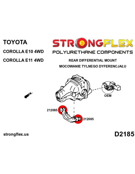 212085B: Rear differential support bush