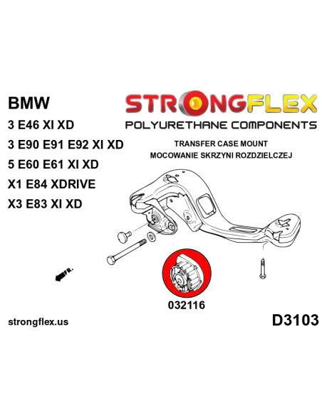 032116A: Transfer case bushing insert SPORT