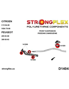 141506A: Front wishbone bush - outer SPORT 2