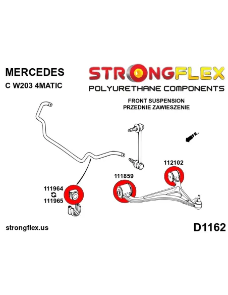 112102A: Front lower arm – rear bush SPORT