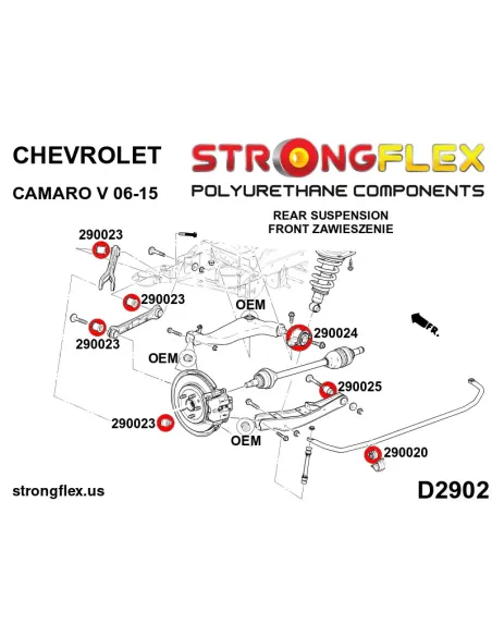 290020A: Front / rear anti roll bar bush SPORT
