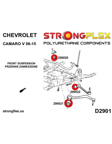 290021A: Front lower wishbone bush - front SPORT