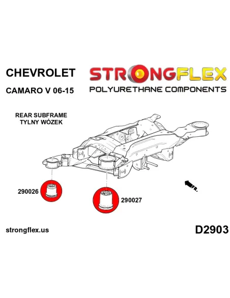 290026A: Rear subframe - front bush SPORT