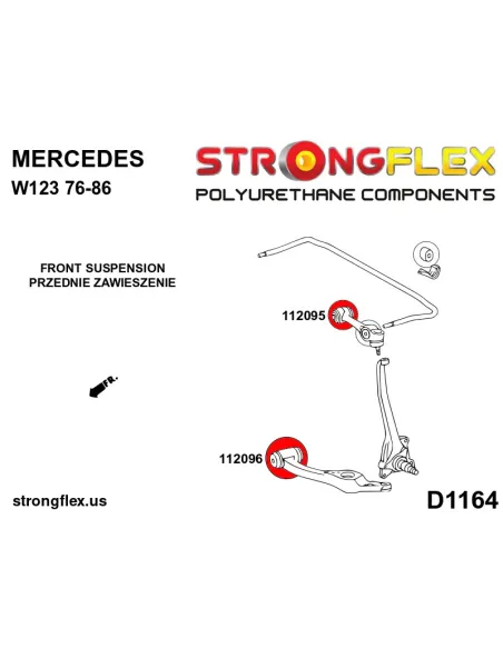 112096A: Front lower arm bush SPORT