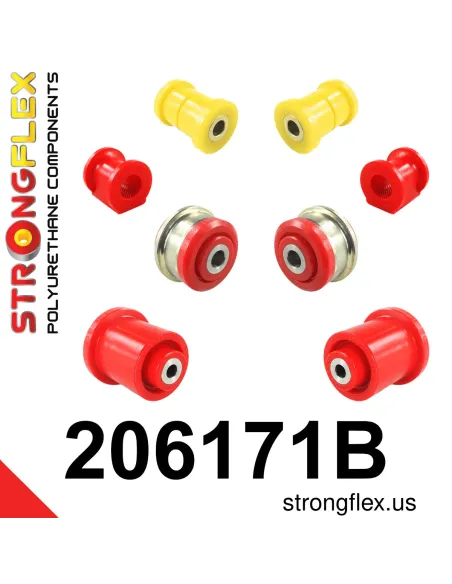 206171B: Front suspension and ream beam bush kit