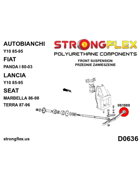 061989A: Front wishbone bush - inner SPORT