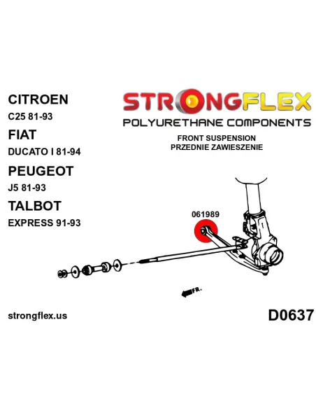 061989B: Front wishbone bush - inner