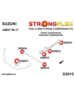206172A: Front suspension bush kit SPORT 2